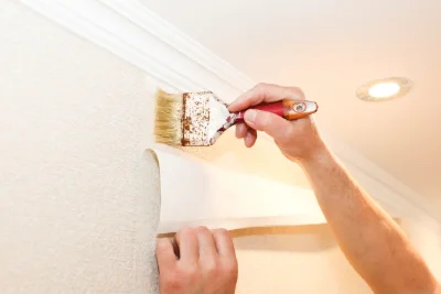Pose de papier peint à la Bazouge-des-Alleux — revêtements muraux et toiles de verre
